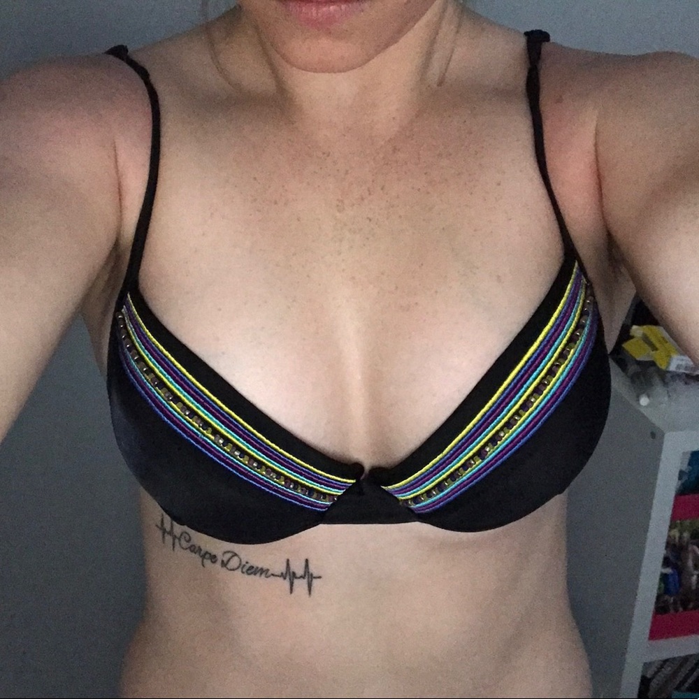 Push-up swim top